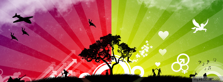 Rainbow Sky facebook cover