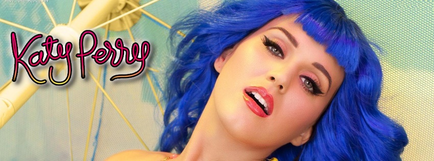 katy perry blue hair facebook kapak fotosu