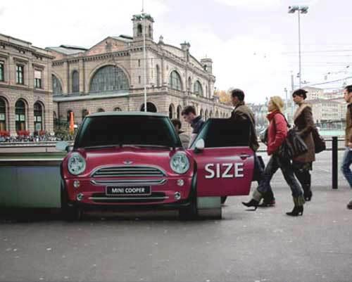 mini cooper Guerrilla Marketing