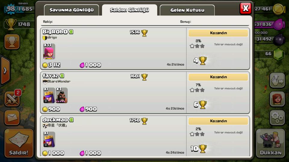 clash of clans kupa