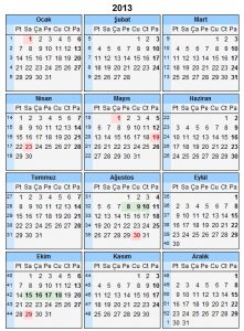 Yılbaşı tatili ne zaman başlayıp ne zaman bitecek, en güzel yılbaşı 2013 Resmi Tatiller