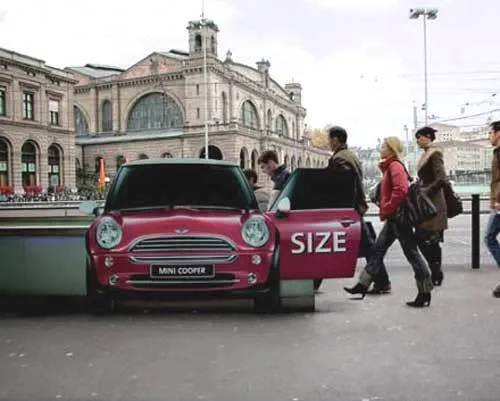 mini cooper Guerrilla Marketing