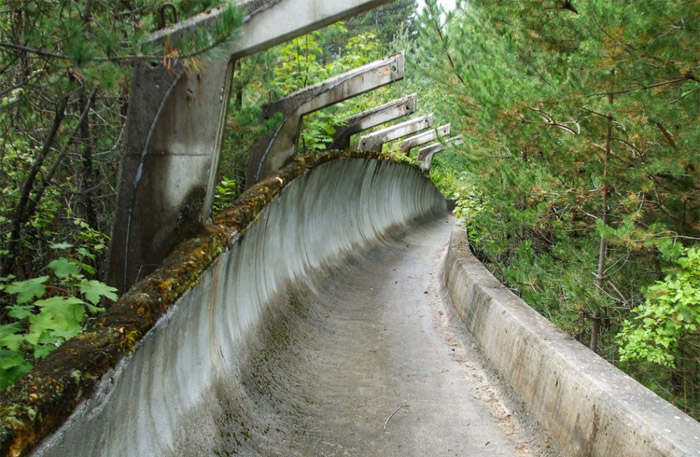 1984-Winter-Olympics-bobsleigh-track