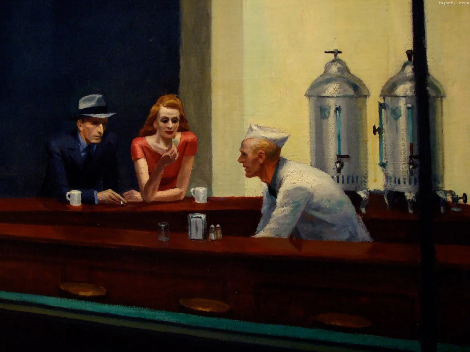 Edward Hopper Gece Geç Yatanlar